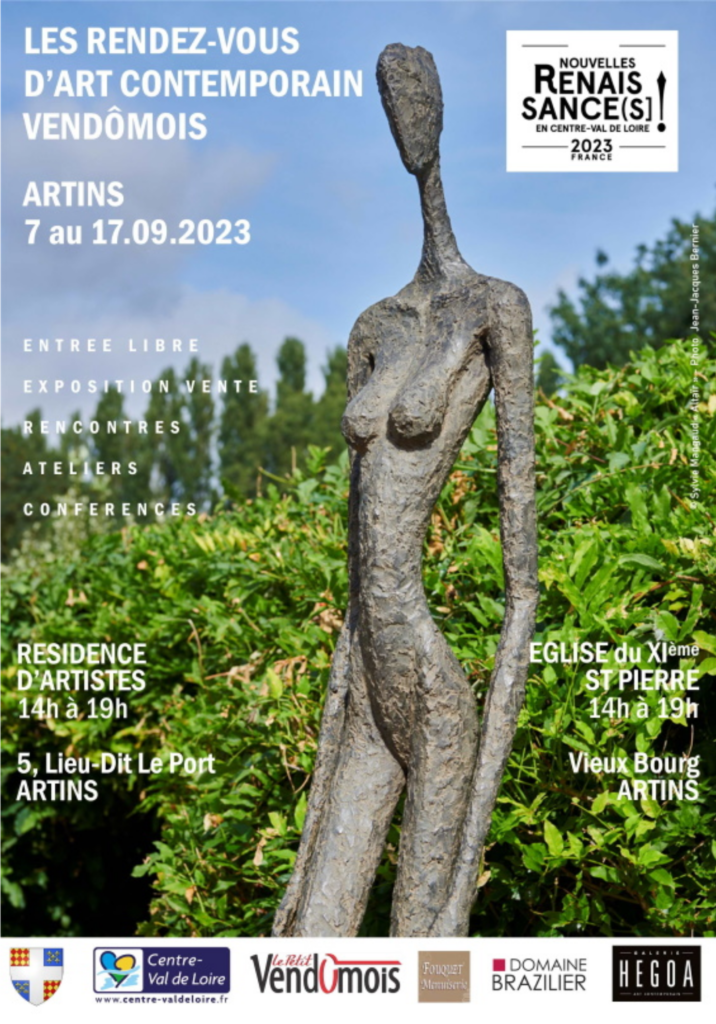 affiche Artins 3ème édition des Rendez-vous d'art contemporain vendômois