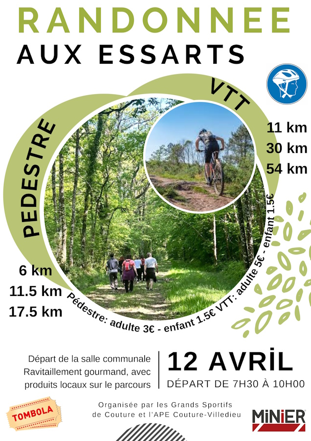 Les Essarts : Randonnées pédestre et VTT