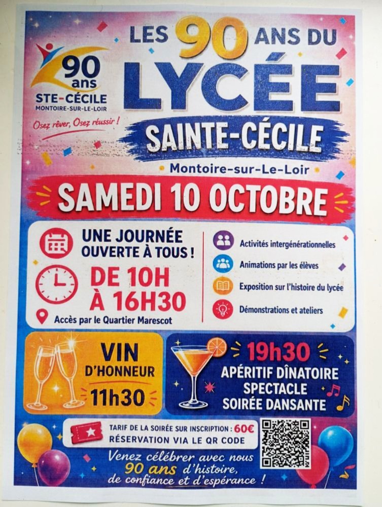 Montoire : Le Lycée Sainte-Cécile va fêter ses 90 ans